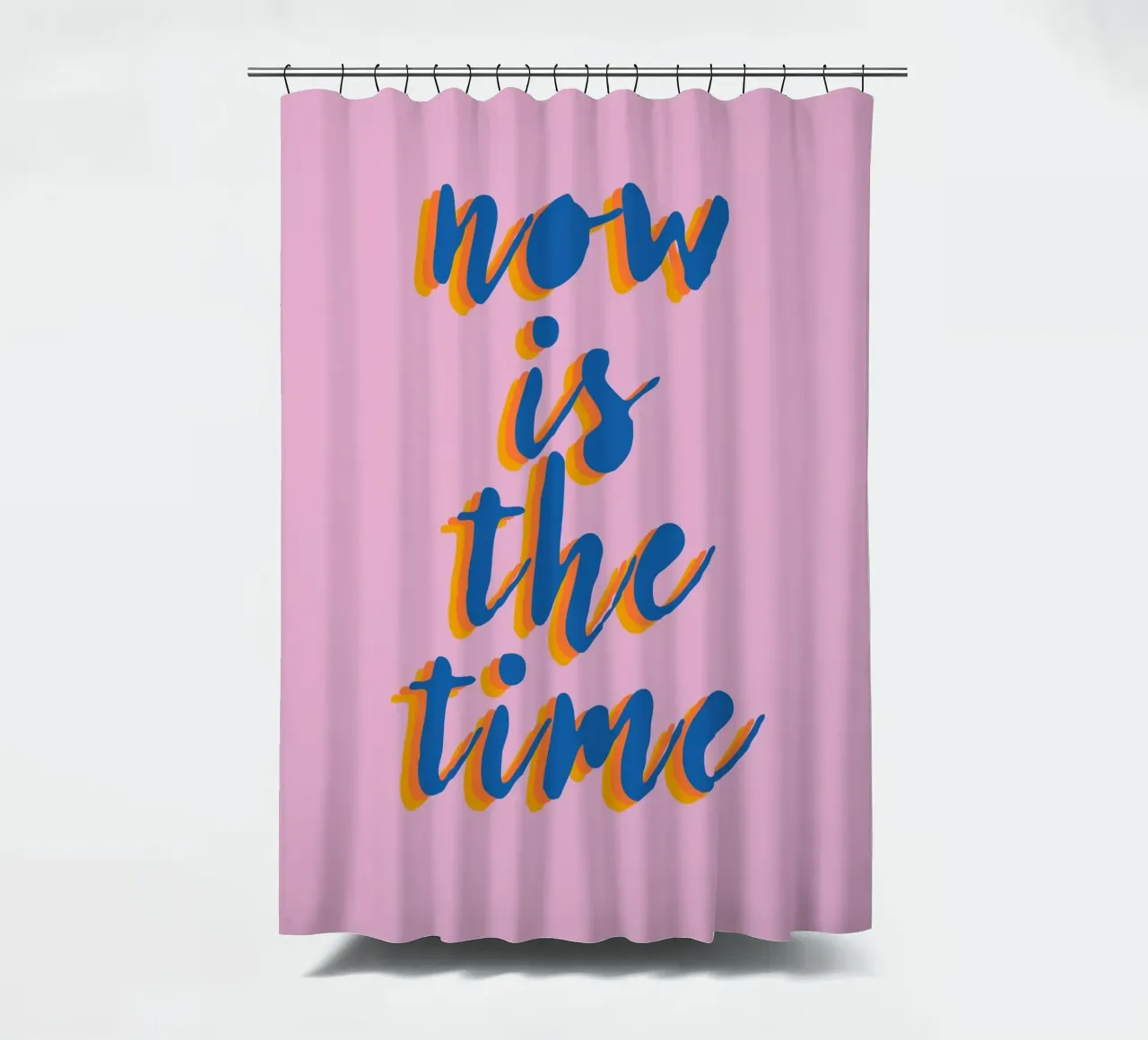 Now is the Time tenda da doccia da Attaboy Dsgn