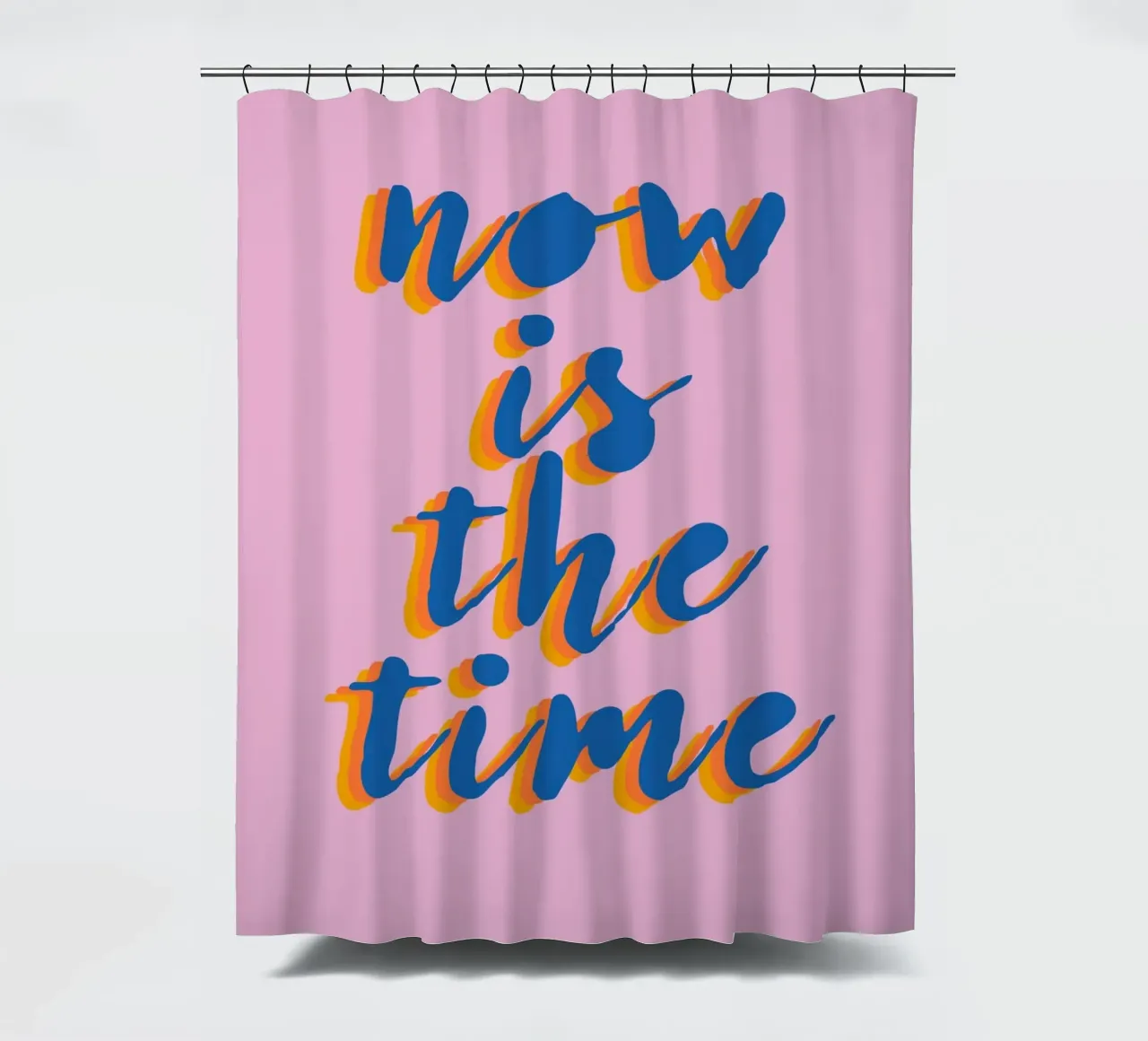 Now is the Time tenda da doccia da Attaboy Dsgn