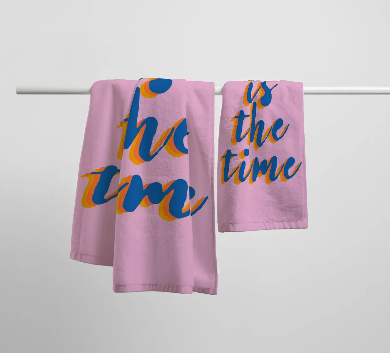 Now is the Time asciugamano da bagno da Attaboy Dsgn