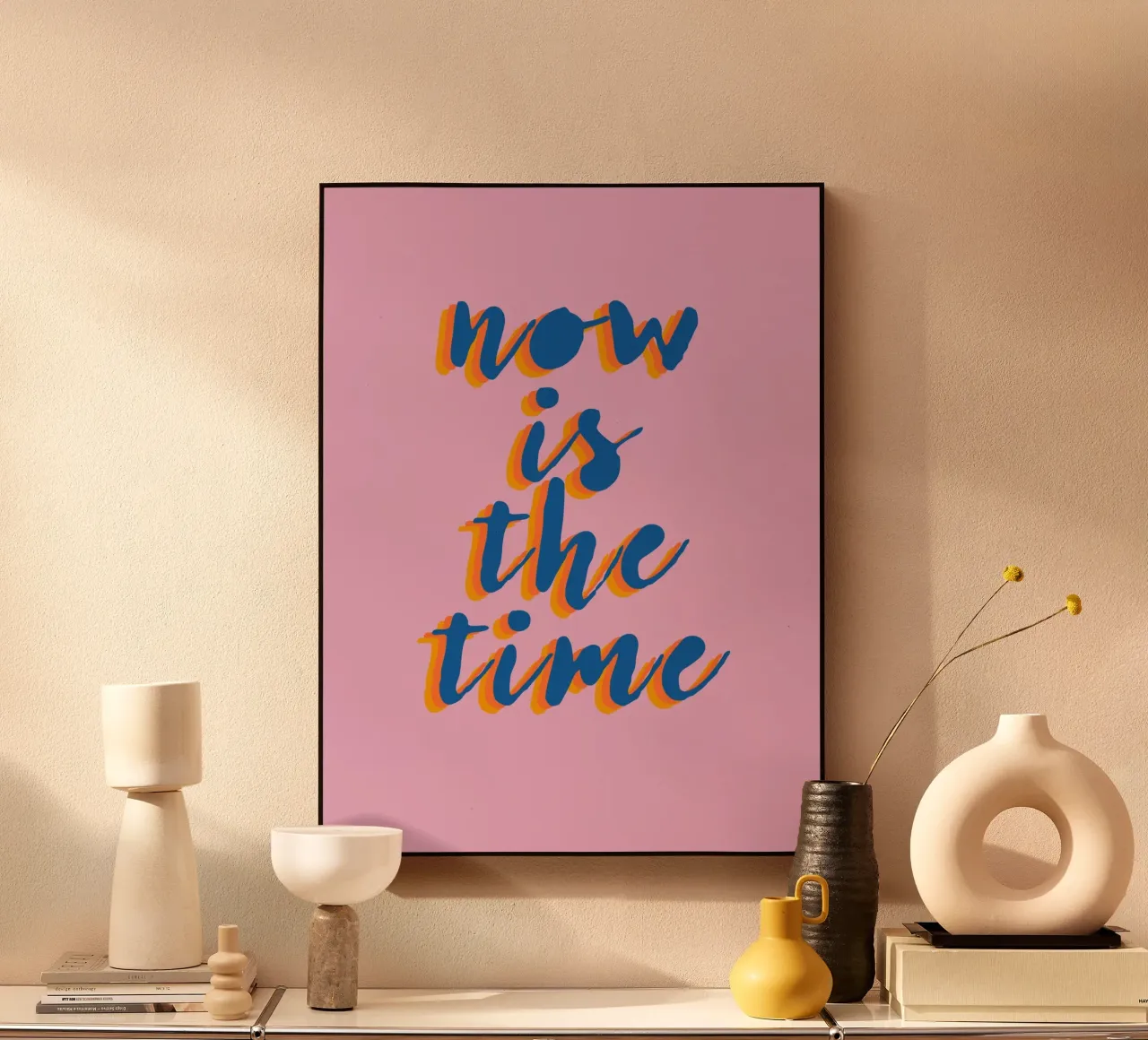 Now is the Time plexiglass da Attaboy Dsgn