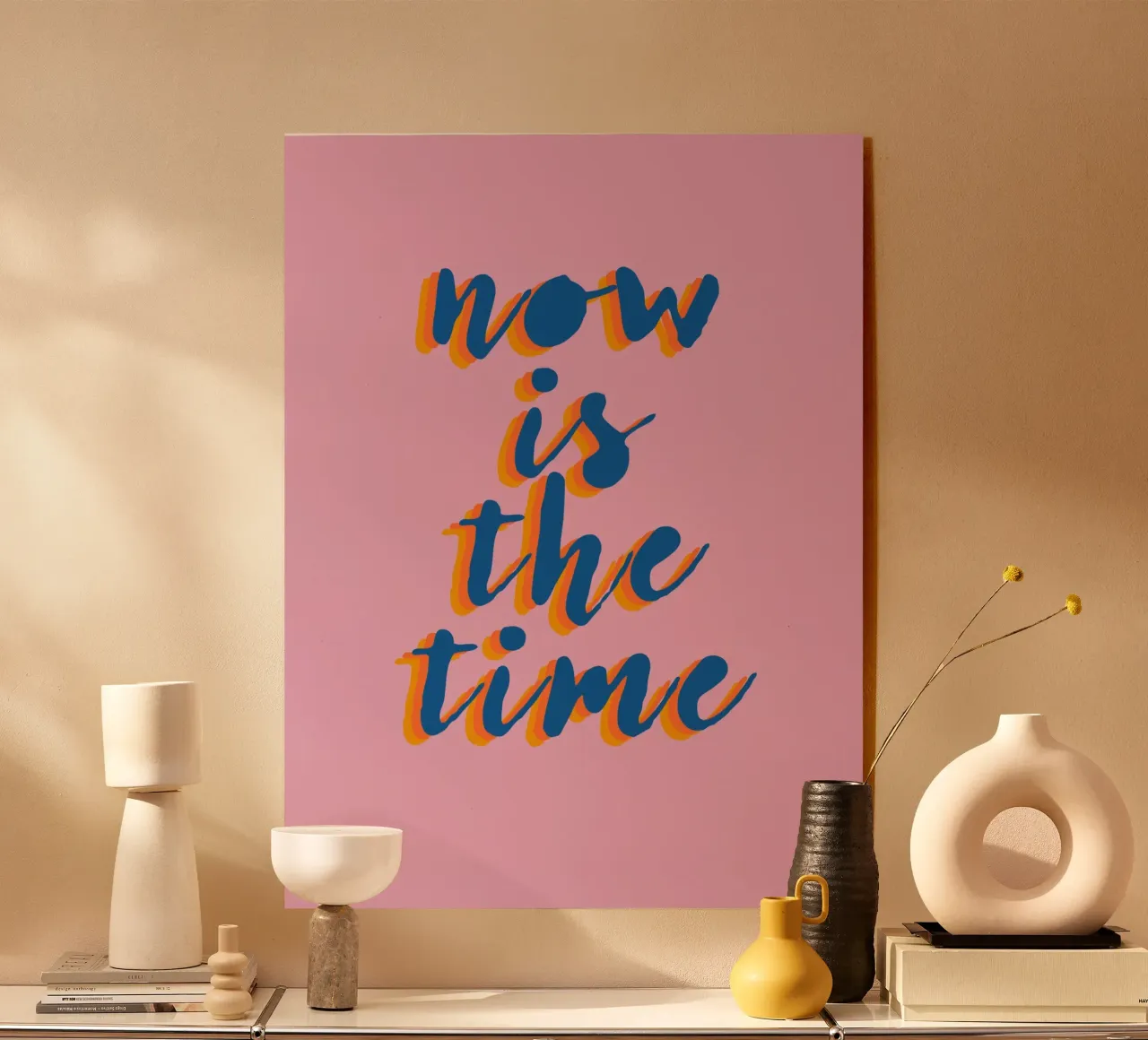 Now is the Time plexiglass da Attaboy Dsgn