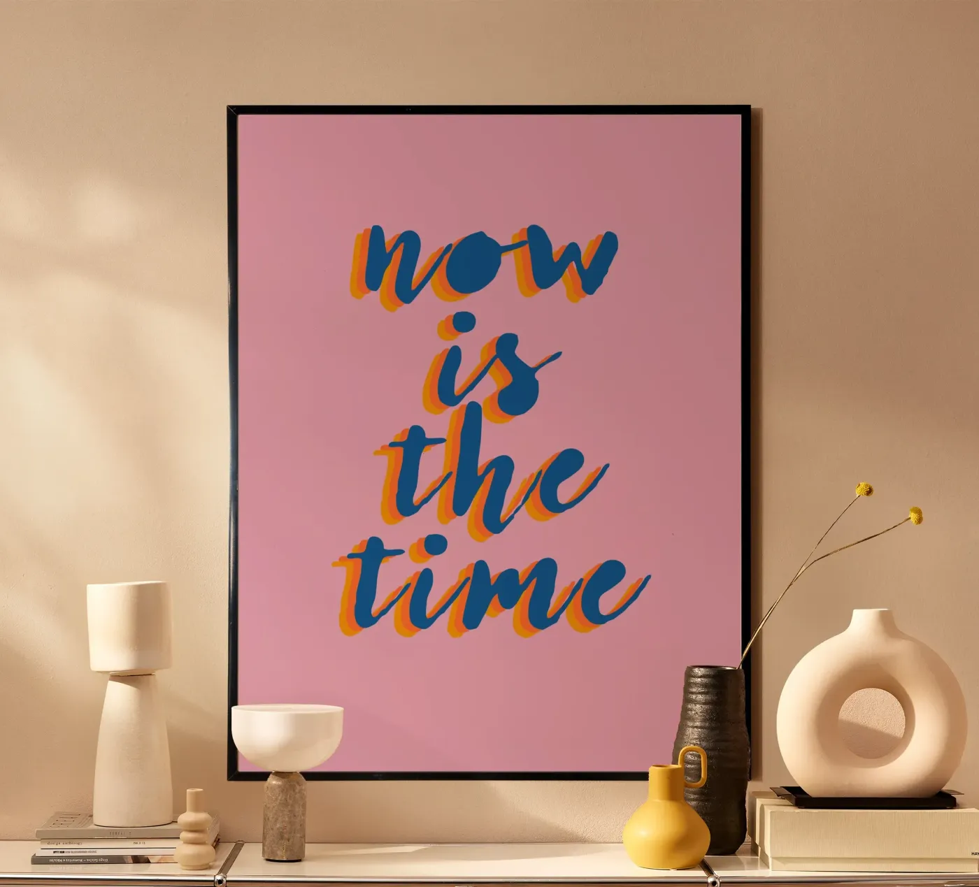 Now is the Time poster da Attaboy Dsgn