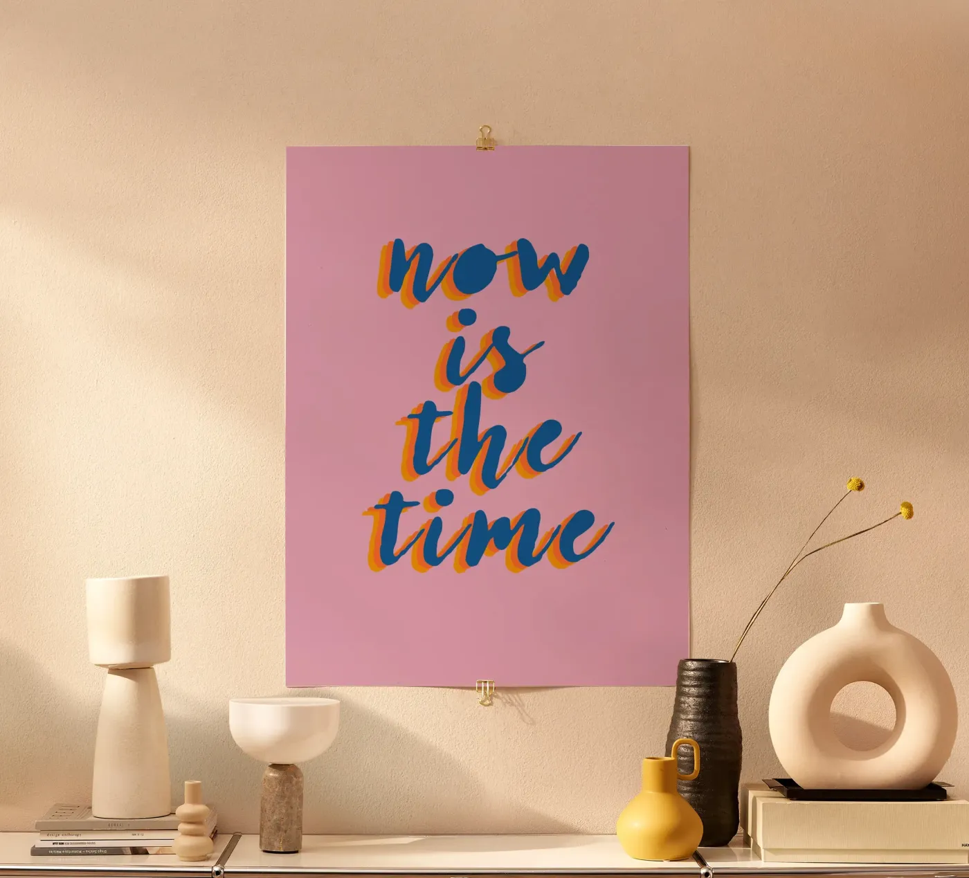 Now is the Time poster da Attaboy Dsgn