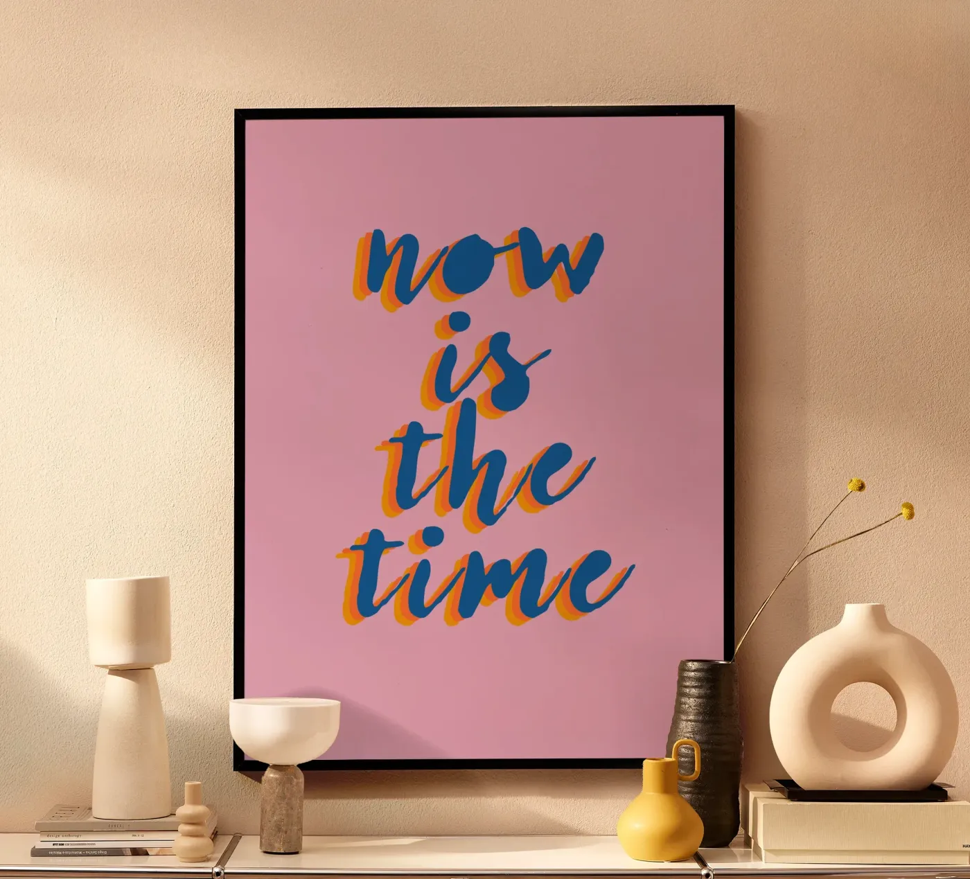 Now is the Time poster da Attaboy Dsgn