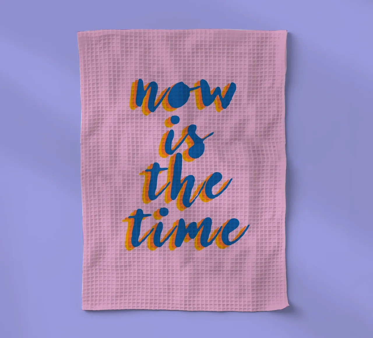 Now is the Time canovaccio da cucina da Attaboy Dsgn