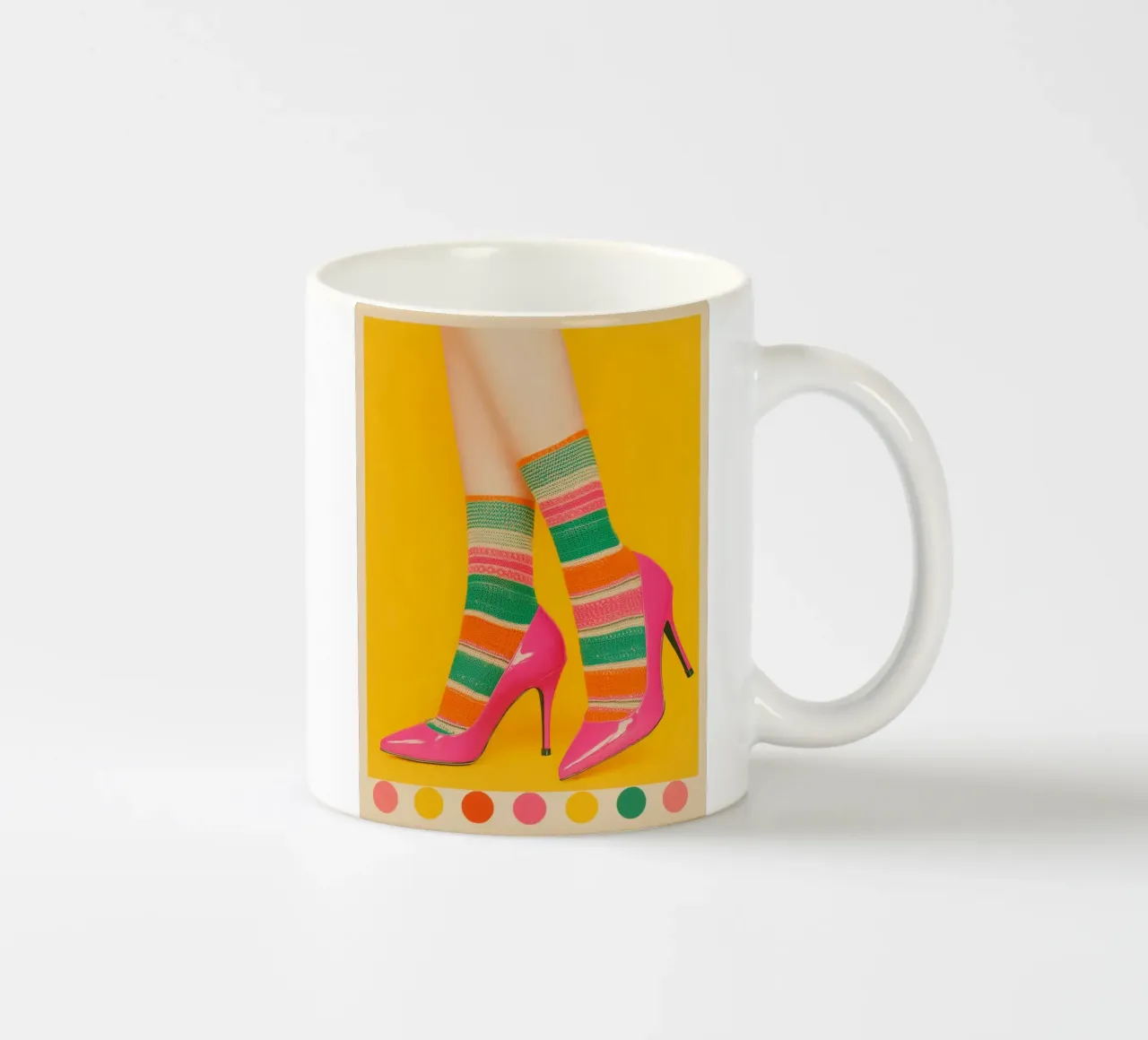 Tacchi alti moda rosa tazza in ceramica da Carinaprint