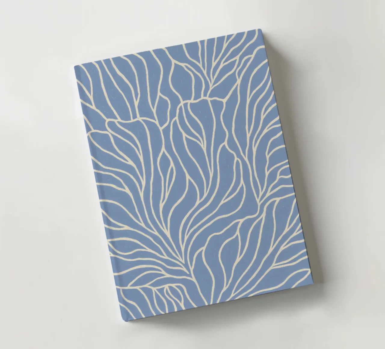 Light blue flower pattern notebook by Carinaprint