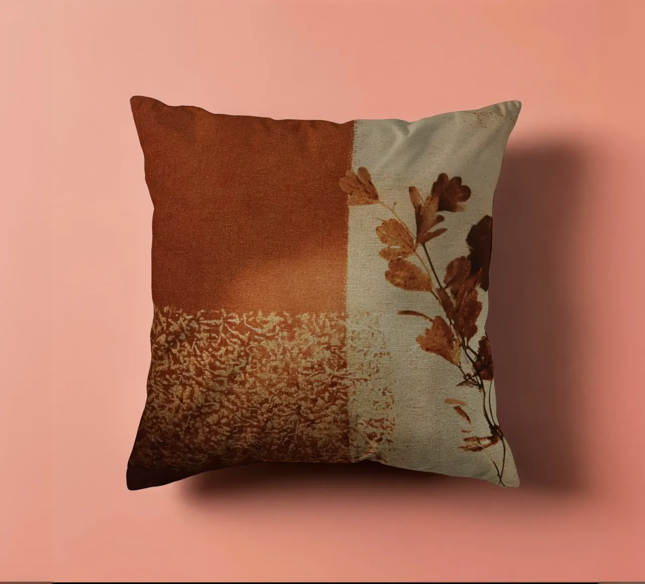 Autumn Minimalist Texture cuscino da Geometrica