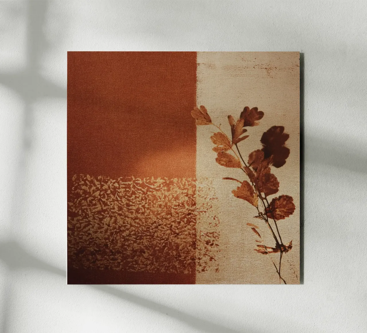 Autumn Minimalist Texture alluminio dibond da Geometrica