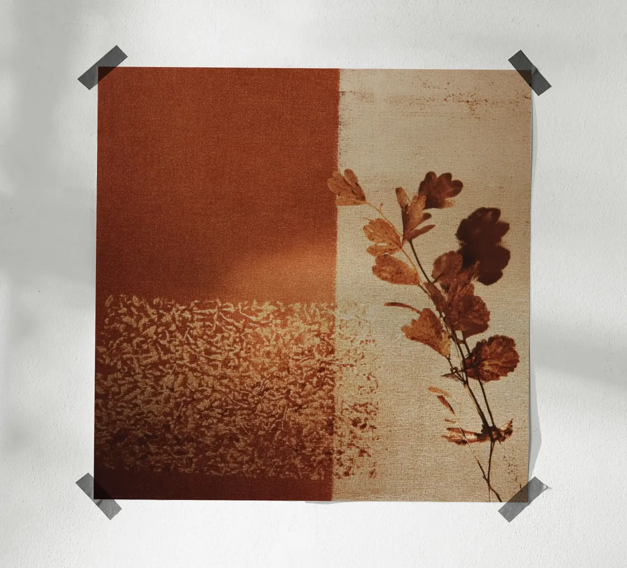 Autumn Minimalist Texture carta hahnemühle da Geometrica