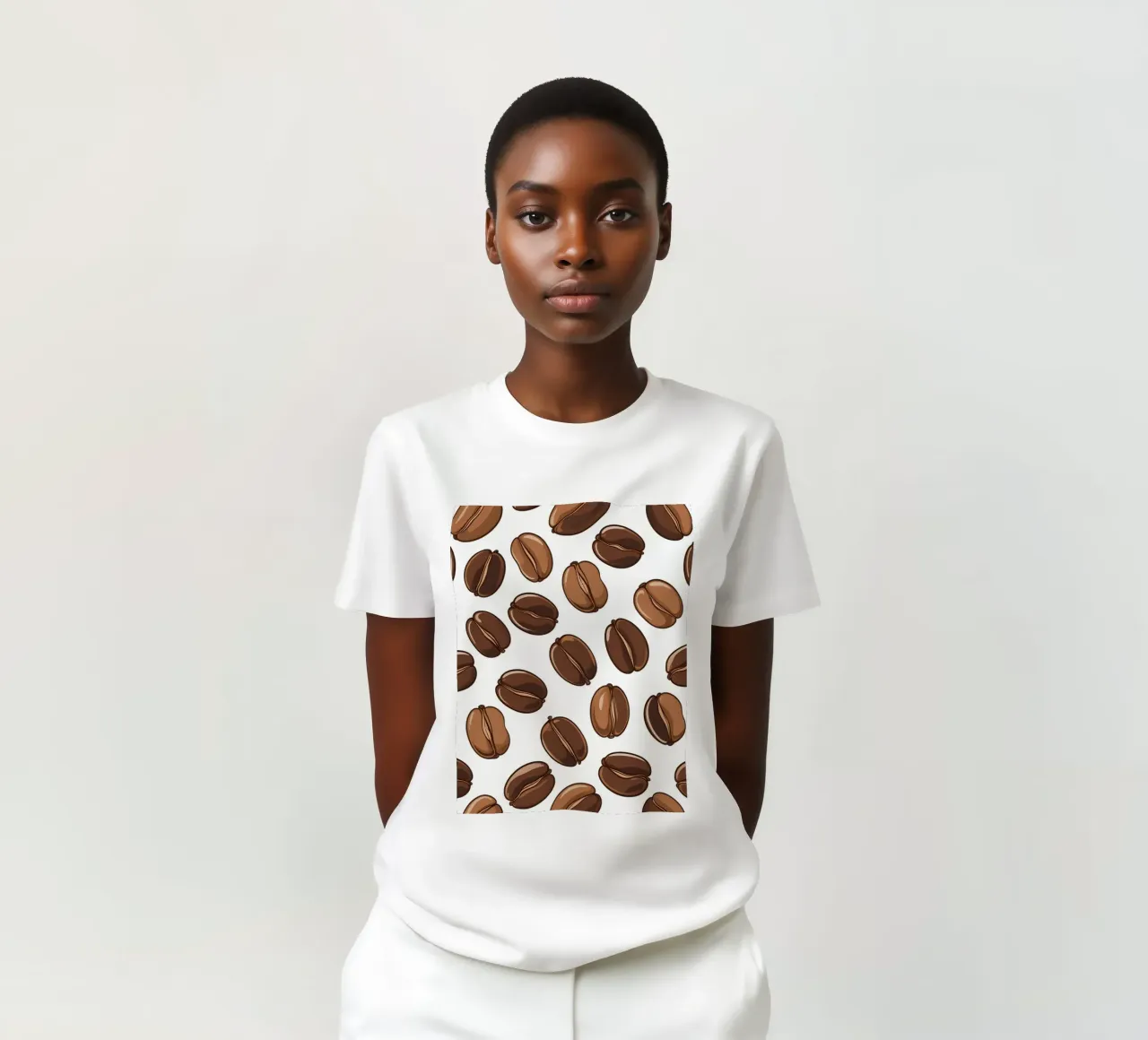 Modello di chicchi di caffè t-shirt da LIFESTYLE OBJECTS
