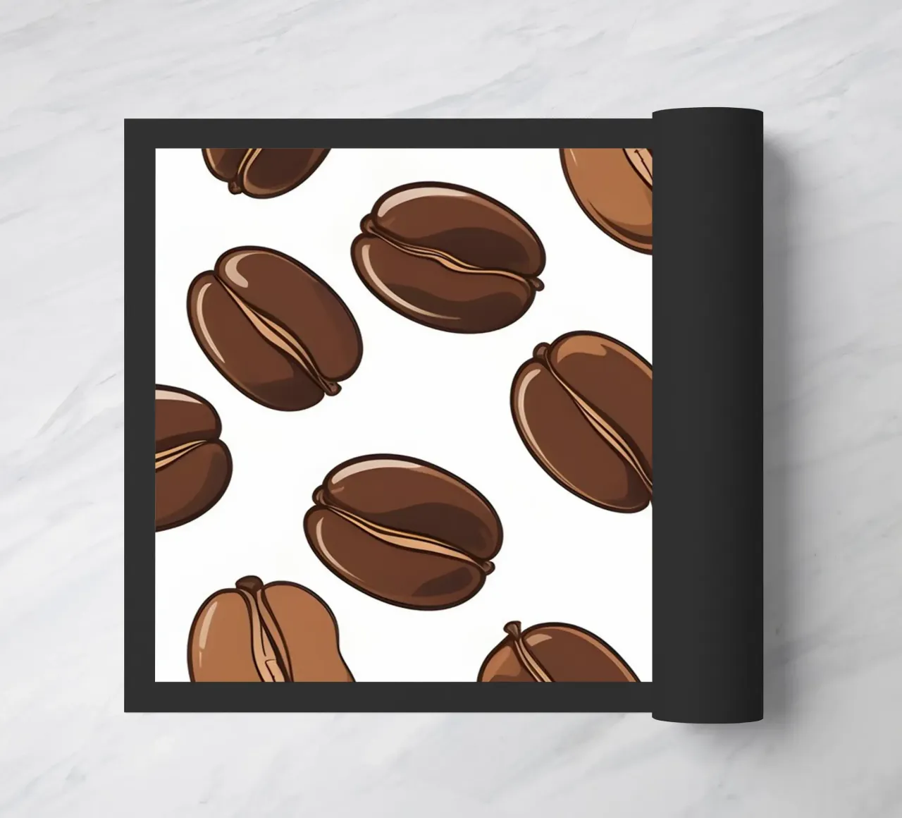 Modello di chicchi di caffè zerbino da LIFESTYLE OBJECTS