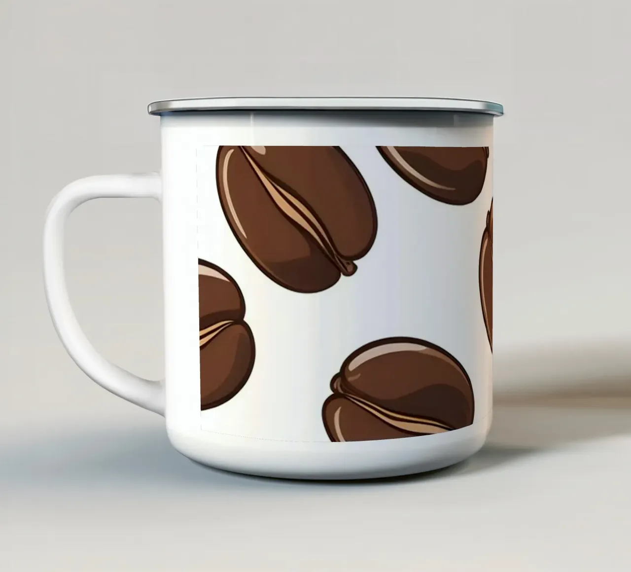 Modello di chicchi di caffè tazza in smalto da LIFESTYLE OBJECTS