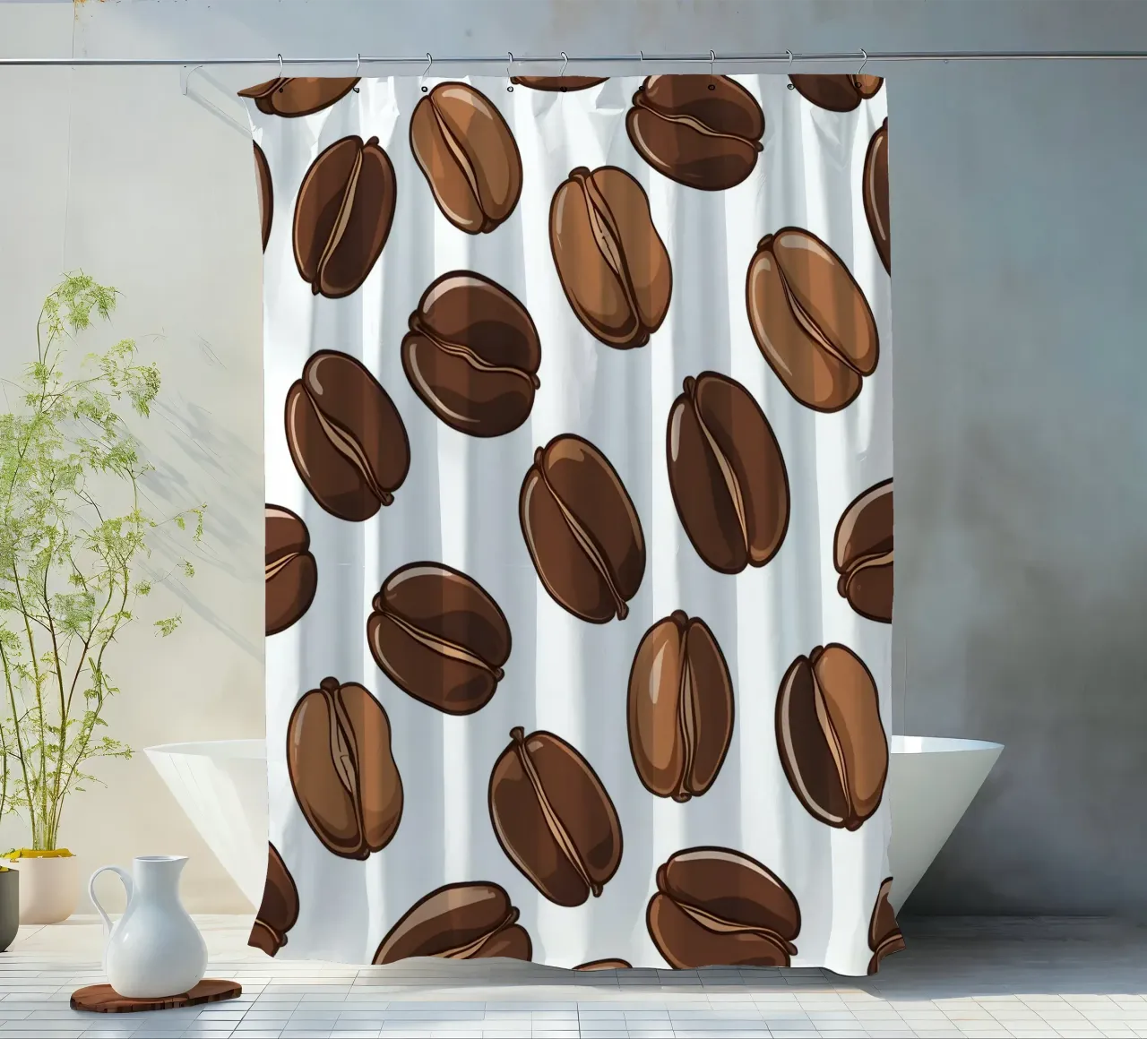 Modello di chicchi di caffè tenda da doccia da LIFESTYLE OBJECTS