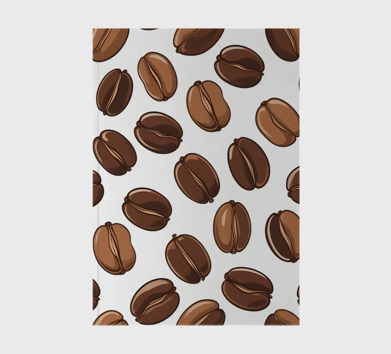 Coffee beans pattern notebook by LIFESTYLE OBJECTS