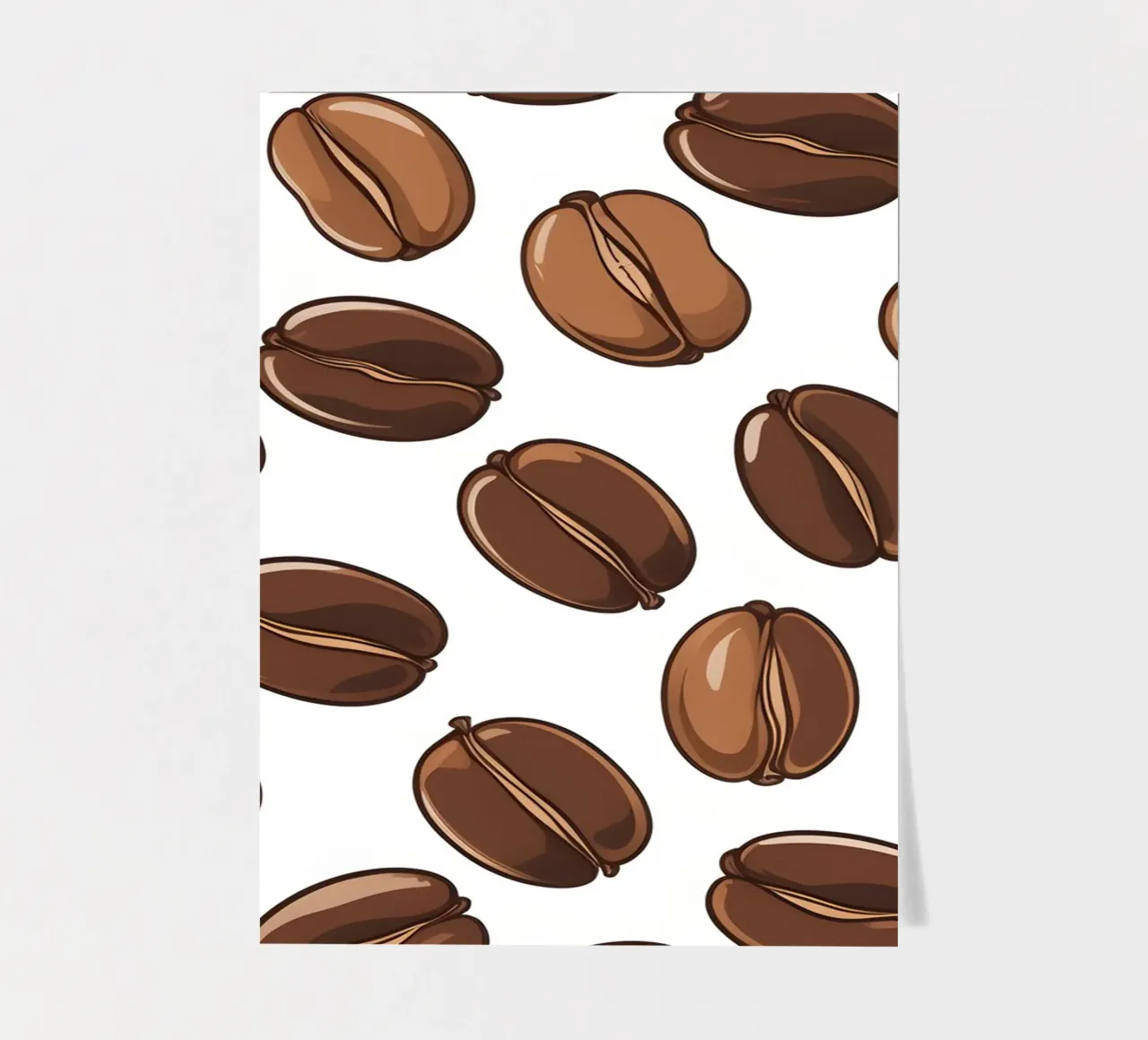 Coffee beans pattern sticker sheet by LIFESTYLE OBJECTS