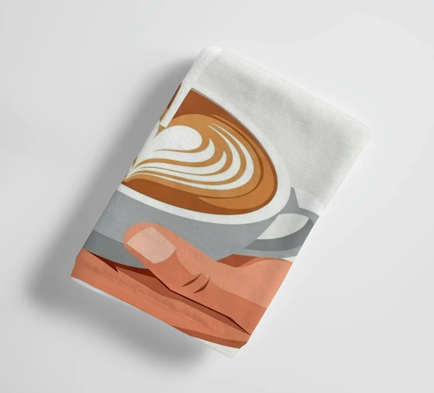 barista hands latte art serviette de bain de LIFESTYLE OBJECTS