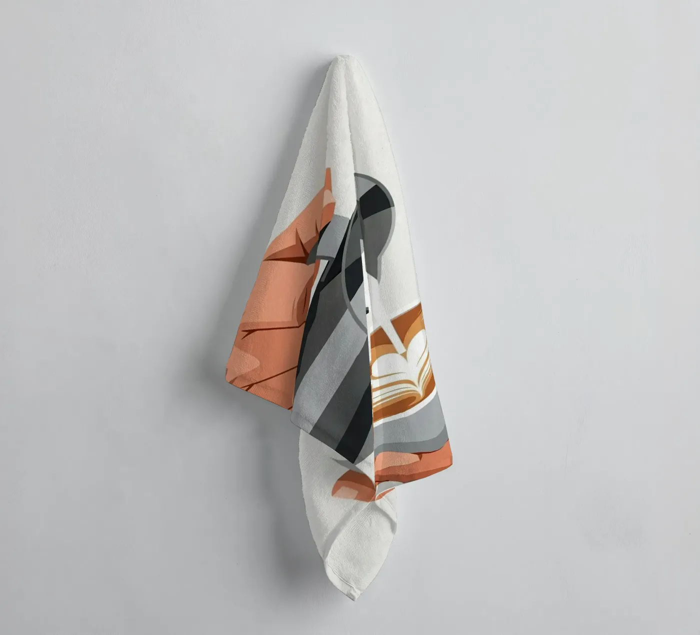 barista hands latte art serviette de bain de LIFESTYLE OBJECTS