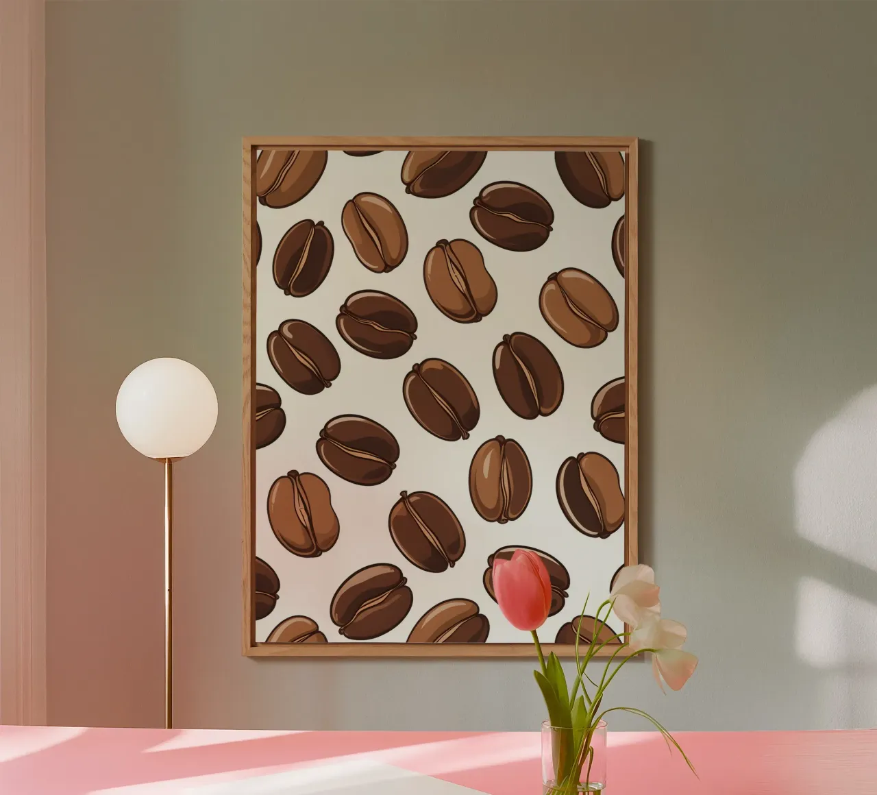 Coffee beans pattern forex plate by LIFESTYLE OBJECTS