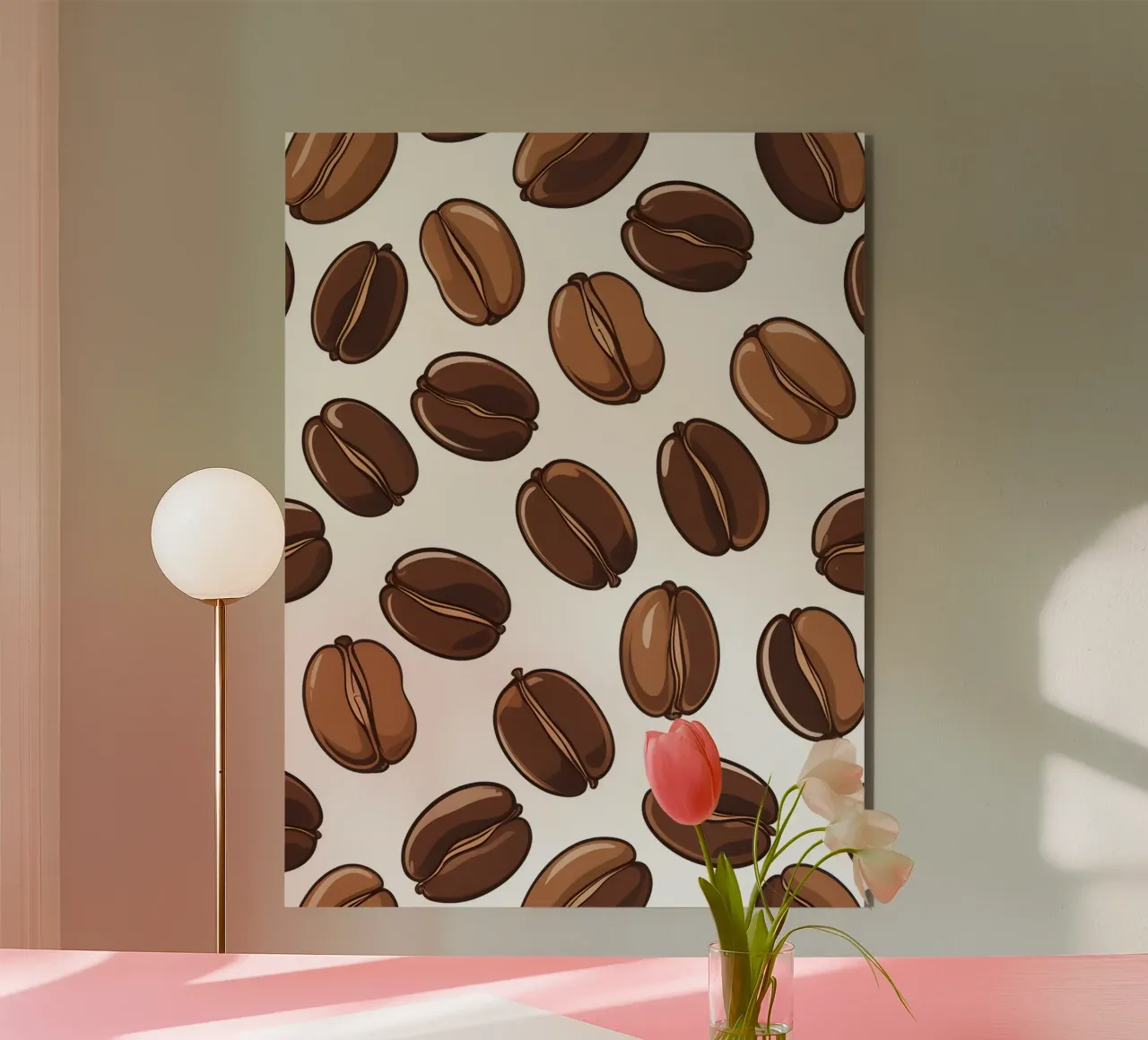 Modello di chicchi di caffè alluminio dibond da LIFESTYLE OBJECTS