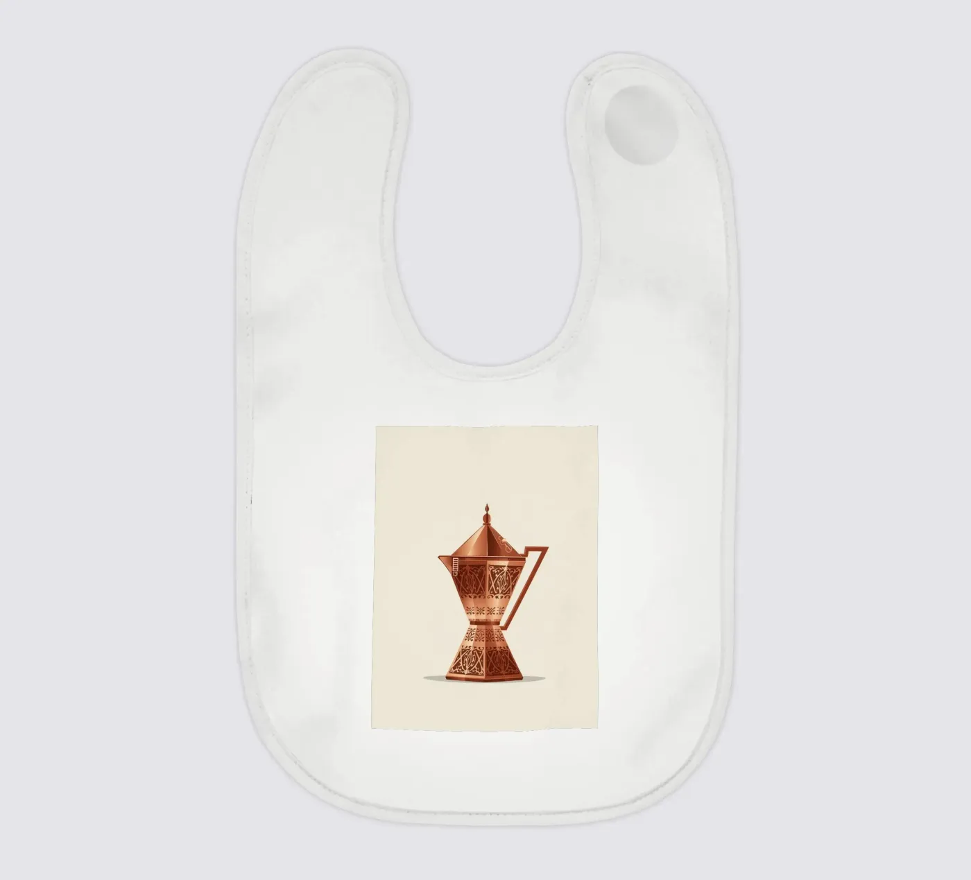 ornate copper cezve baby bib by LIFESTYLE OBJECTS