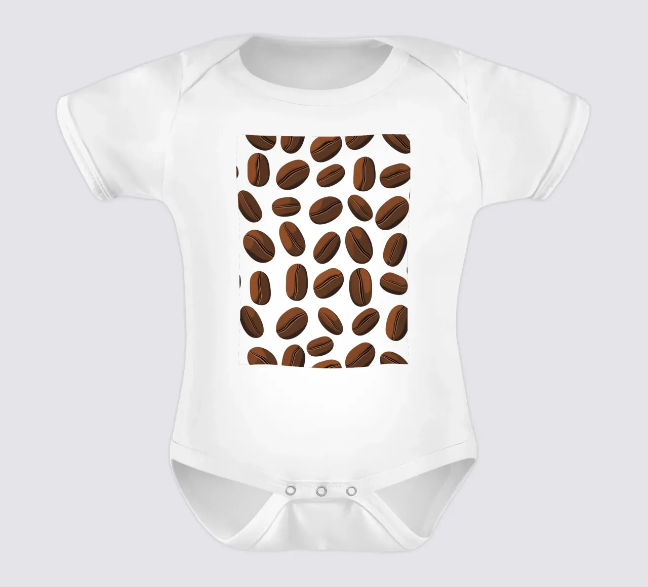 Modello di chicchi di caffè body neonato maniche corte da LIFESTYLE OBJECTS