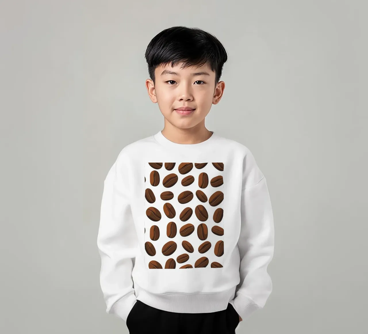 Modello di chicchi di caffè felpa bambino da LIFESTYLE OBJECTS