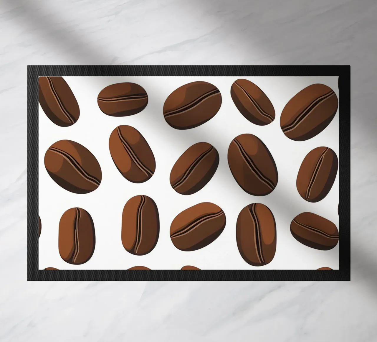 Coffee beans pattern doormat by LIFESTYLE OBJECTS