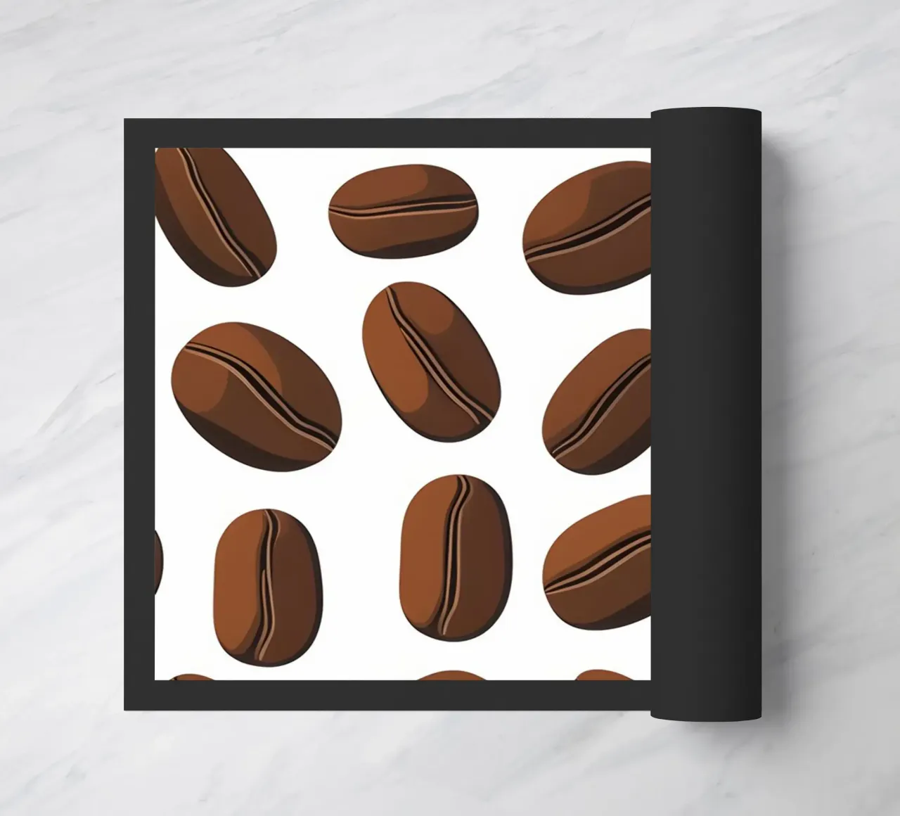 Coffee beans pattern doormat by LIFESTYLE OBJECTS