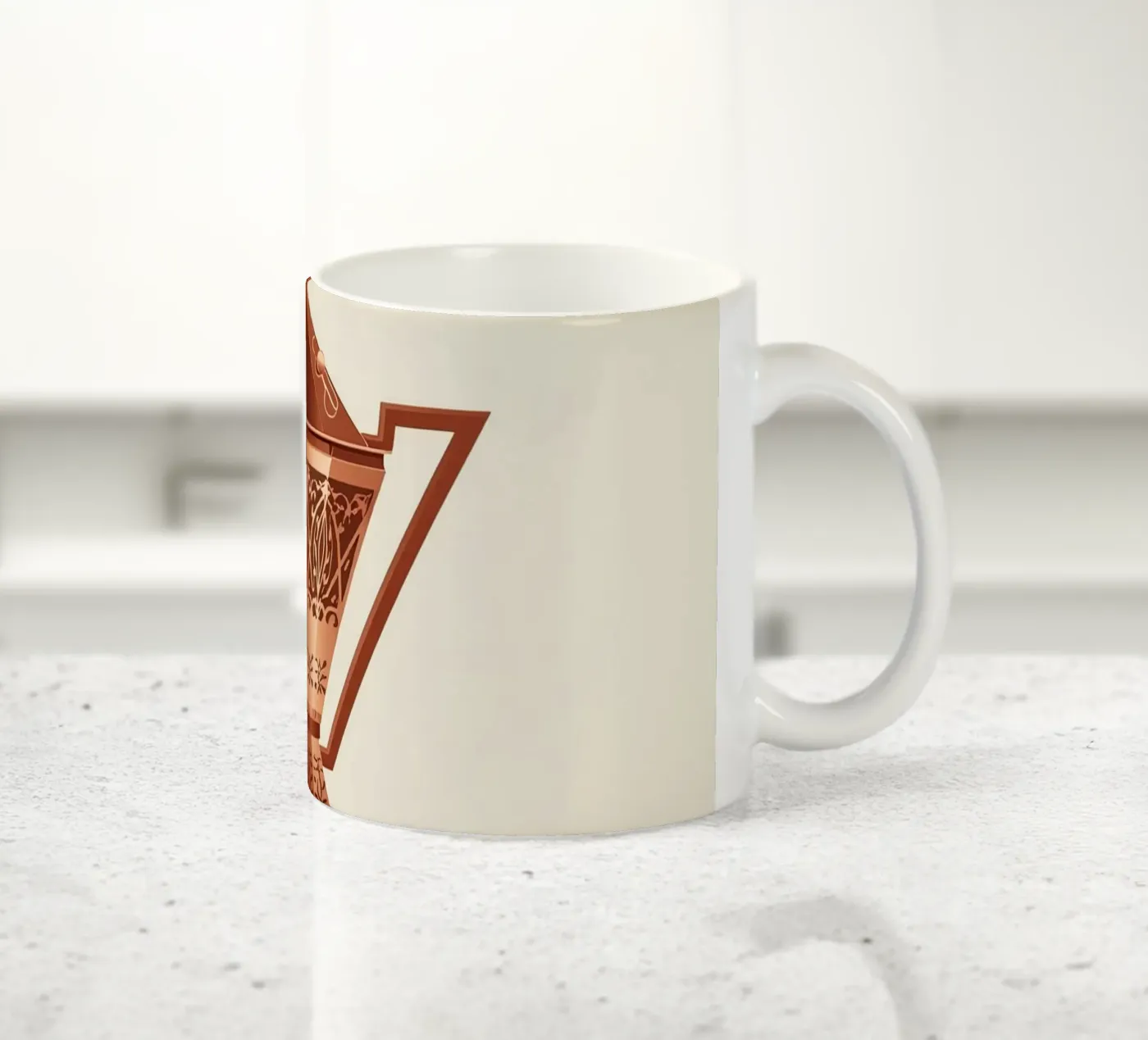 ornate copper cezve ceramic mug by LIFESTYLE OBJECTS