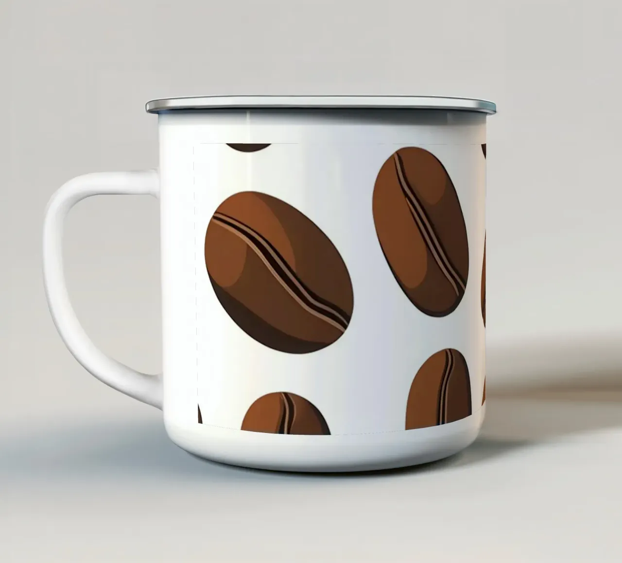 Modello di chicchi di caffè tazza in smalto da LIFESTYLE OBJECTS