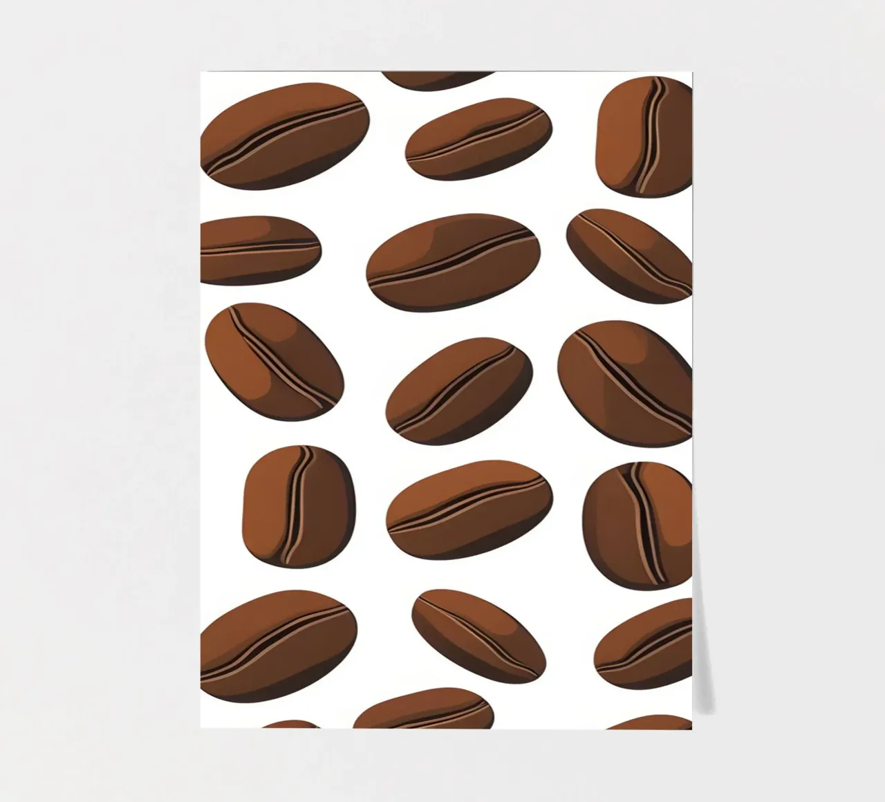 Coffee beans pattern sticker sheet by LIFESTYLE OBJECTS