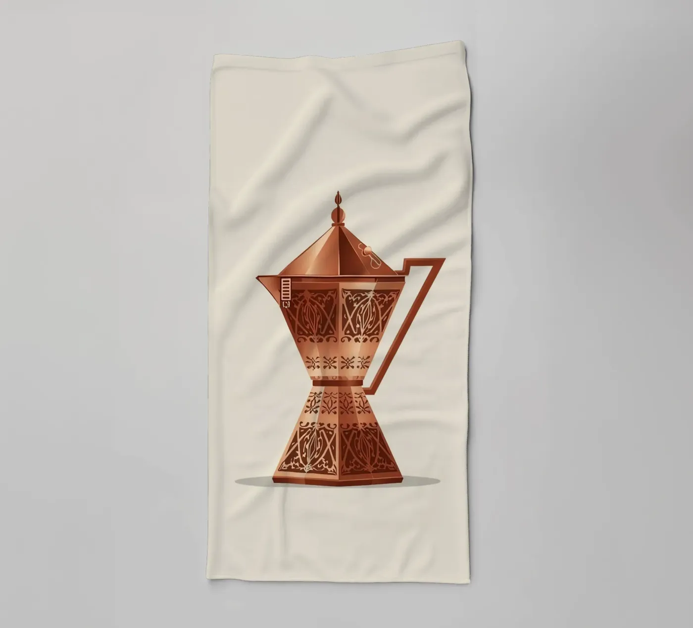 ornate copper cezve towel by LIFESTYLE OBJECTS