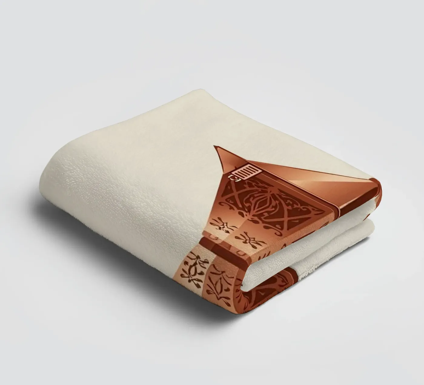 ornate copper cezve towel by LIFESTYLE OBJECTS