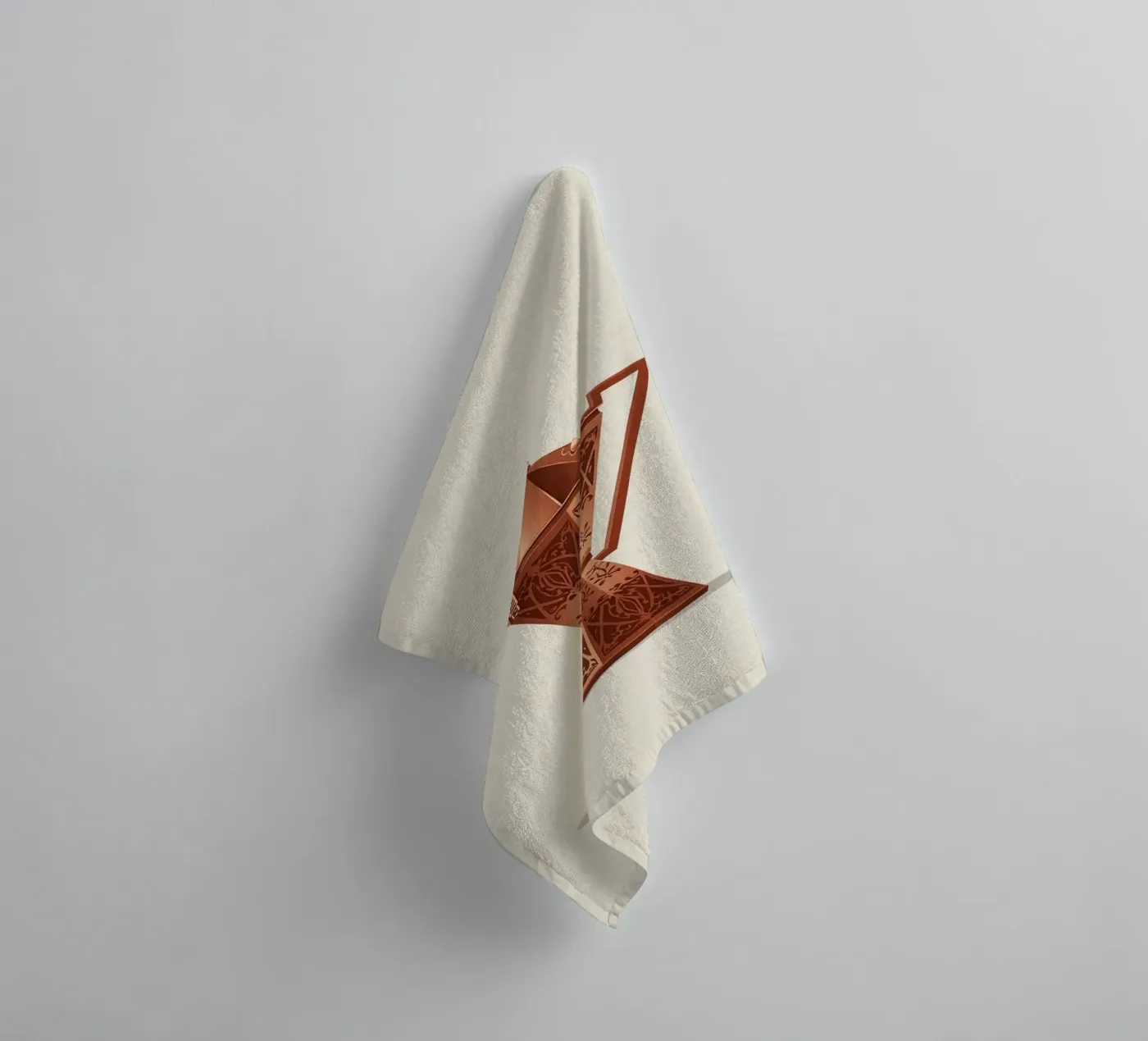 ornate copper cezve towel by LIFESTYLE OBJECTS