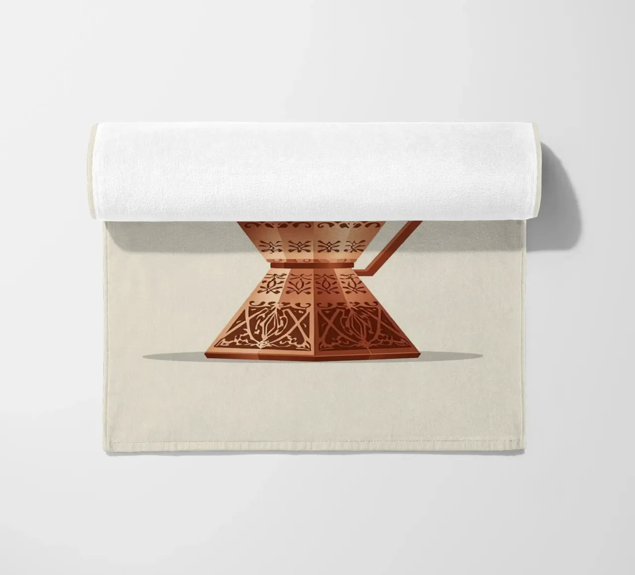 versierde koperen cezve strandhanddoek van LIFESTYLE OBJECTS