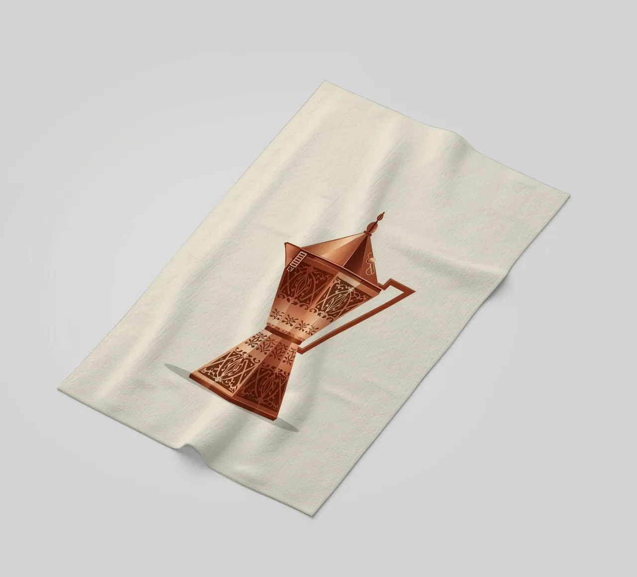 versierde koperen cezve strandhanddoek van LIFESTYLE OBJECTS