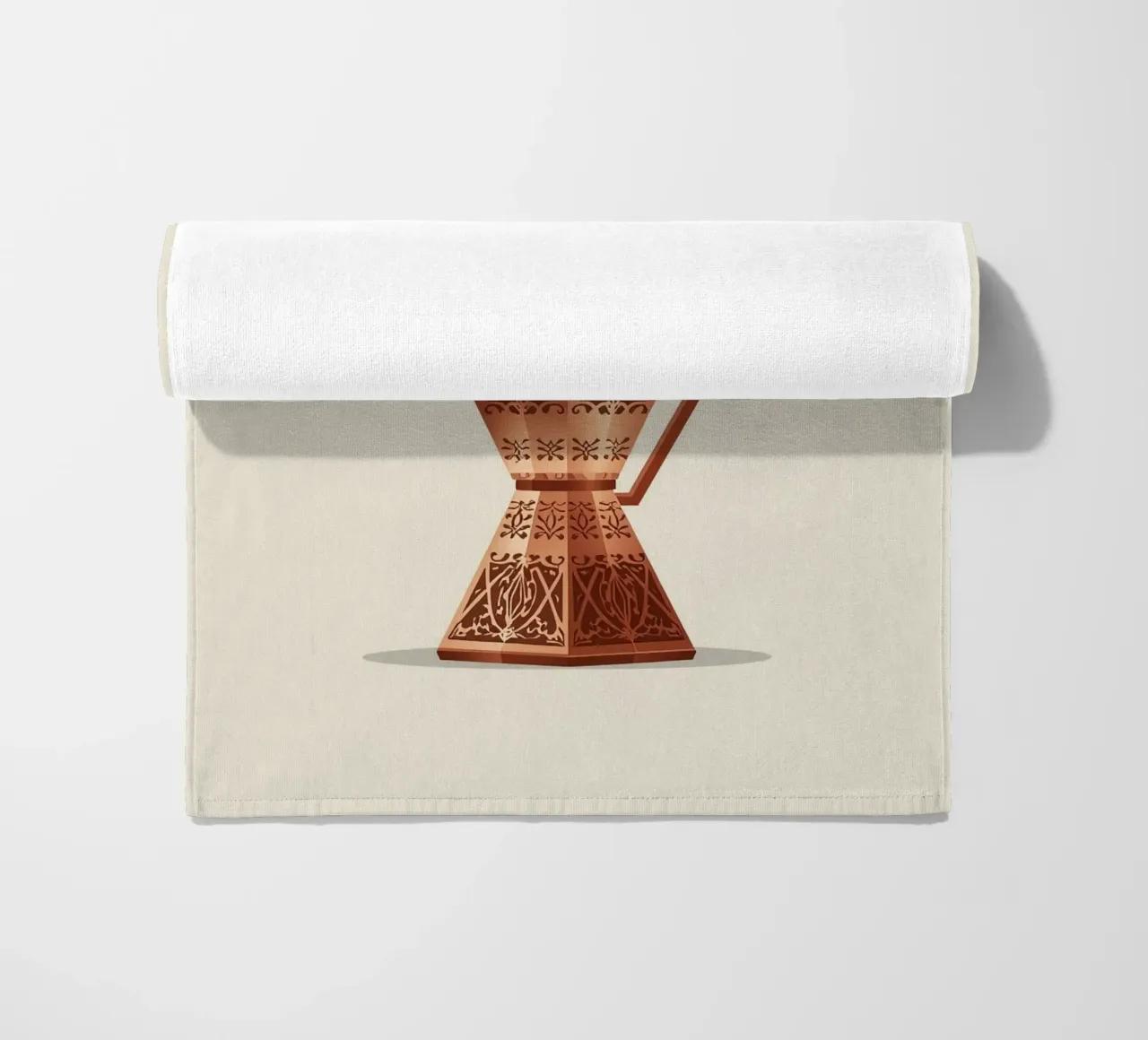 versierde koperen cezve strandhanddoek van LIFESTYLE OBJECTS