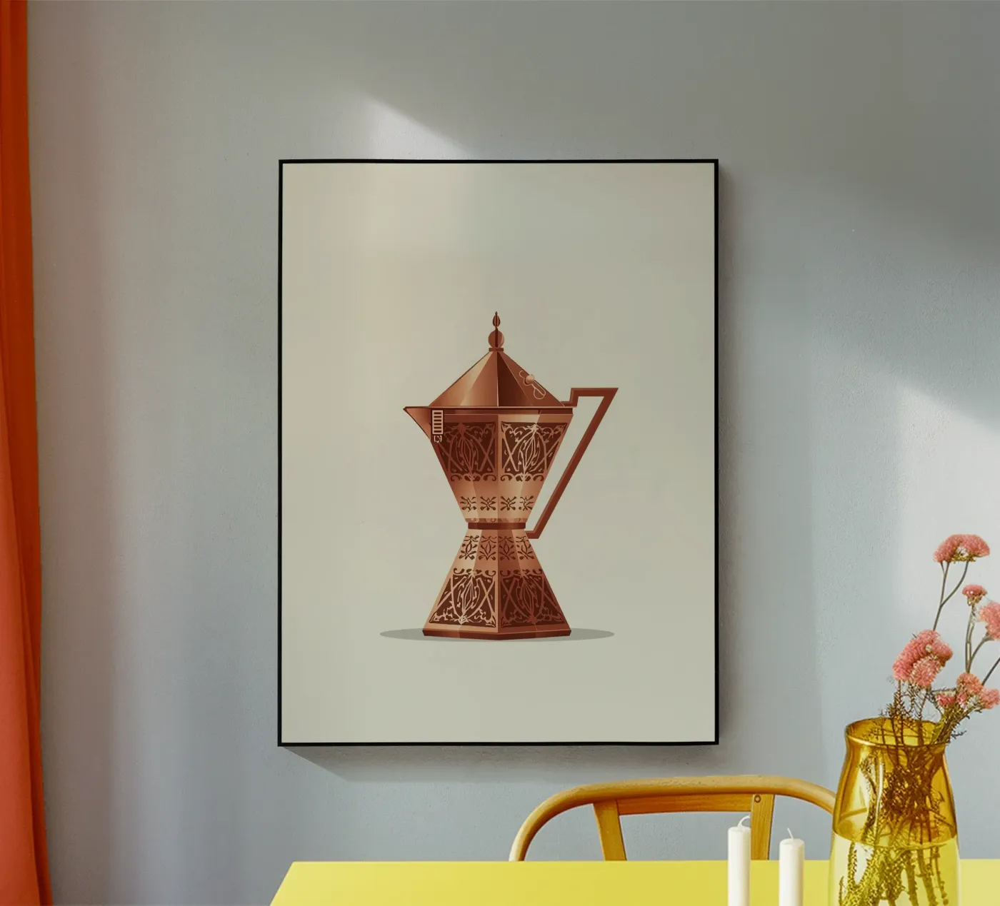 ornate copper cezve plexiglass da LIFESTYLE OBJECTS