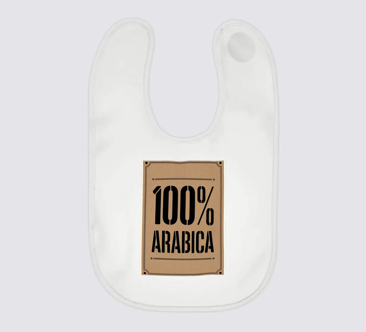 vintage burlap coffee sack baby bib by LIFESTYLE OBJECTS