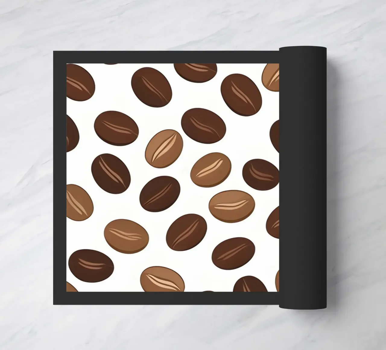 Coffee beans pattern doormat by LIFESTYLE OBJECTS