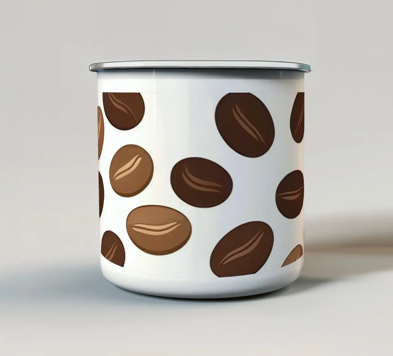 Motivo dei chicchi di caffè tazza in smalto da LIFESTYLE OBJECTS