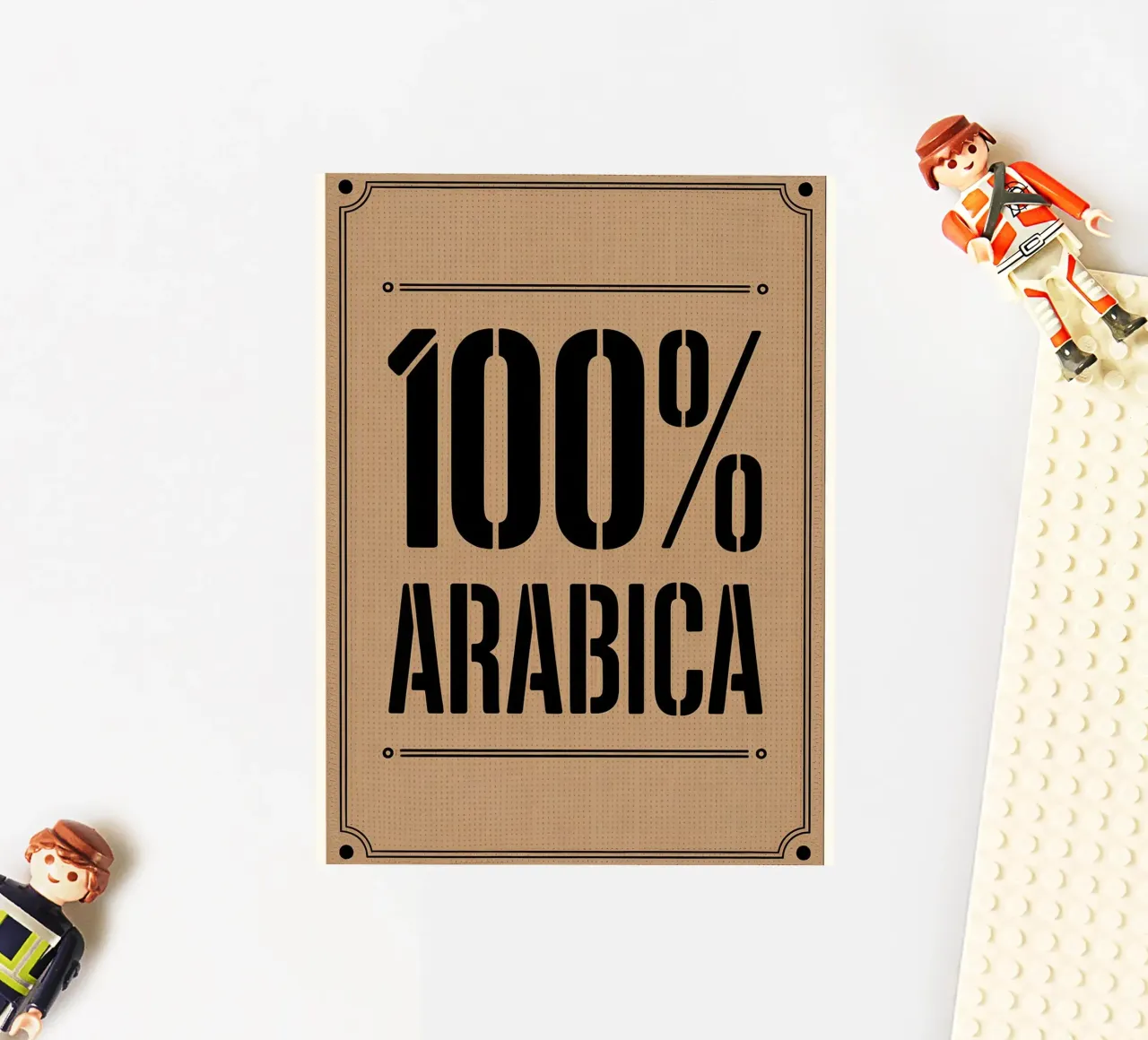 vintage burlap coffee sack sticker by LIFESTYLE OBJECTS