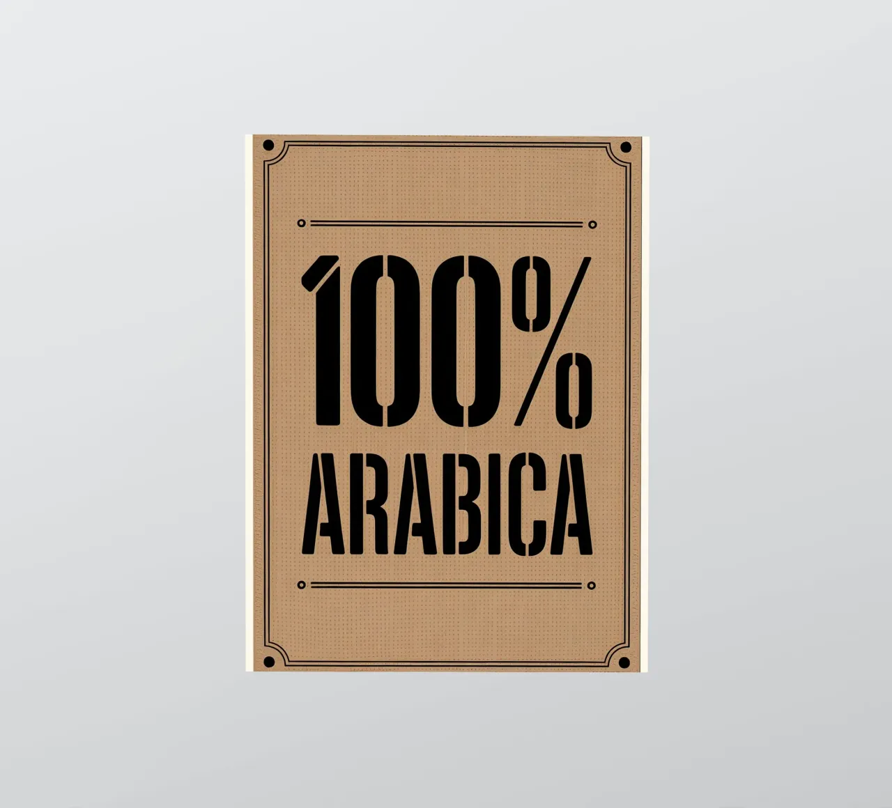 vintage burlap coffee sack sticker by LIFESTYLE OBJECTS