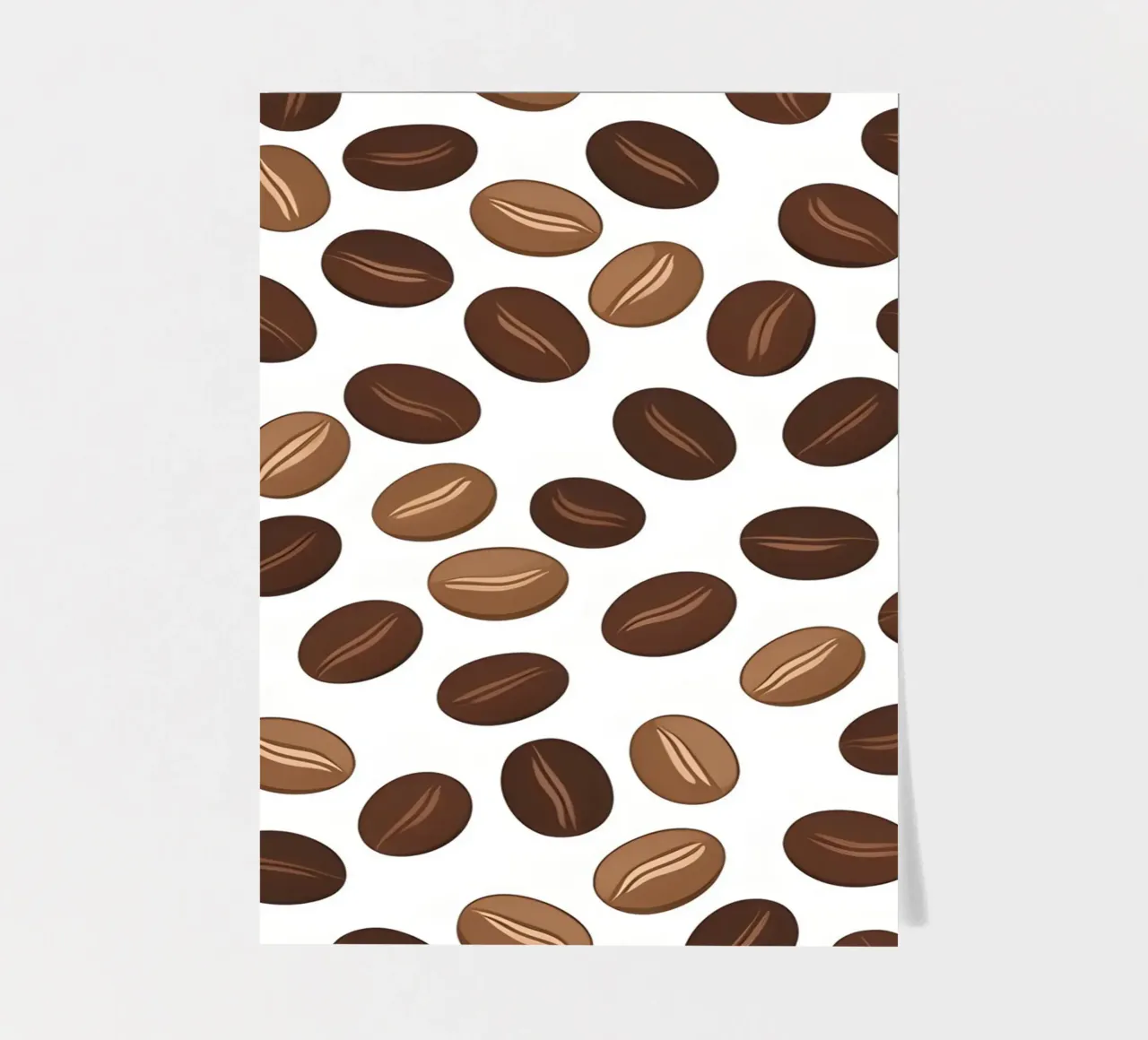Coffee beans pattern sticker sheet by LIFESTYLE OBJECTS