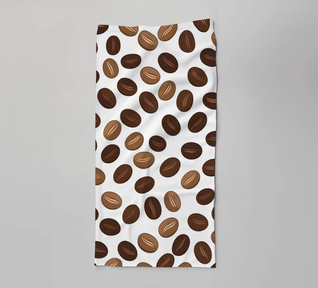 Coffee beans pattern towel by LIFESTYLE OBJECTS