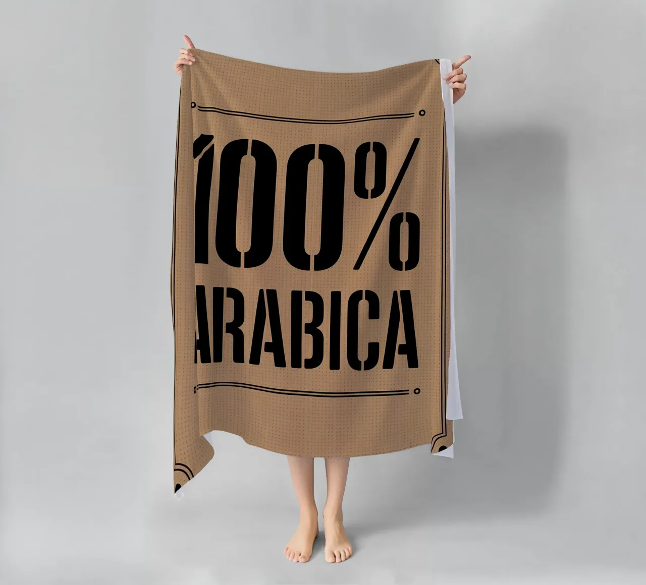 vintage burlap coffee sack beach towel by LIFESTYLE OBJECTS