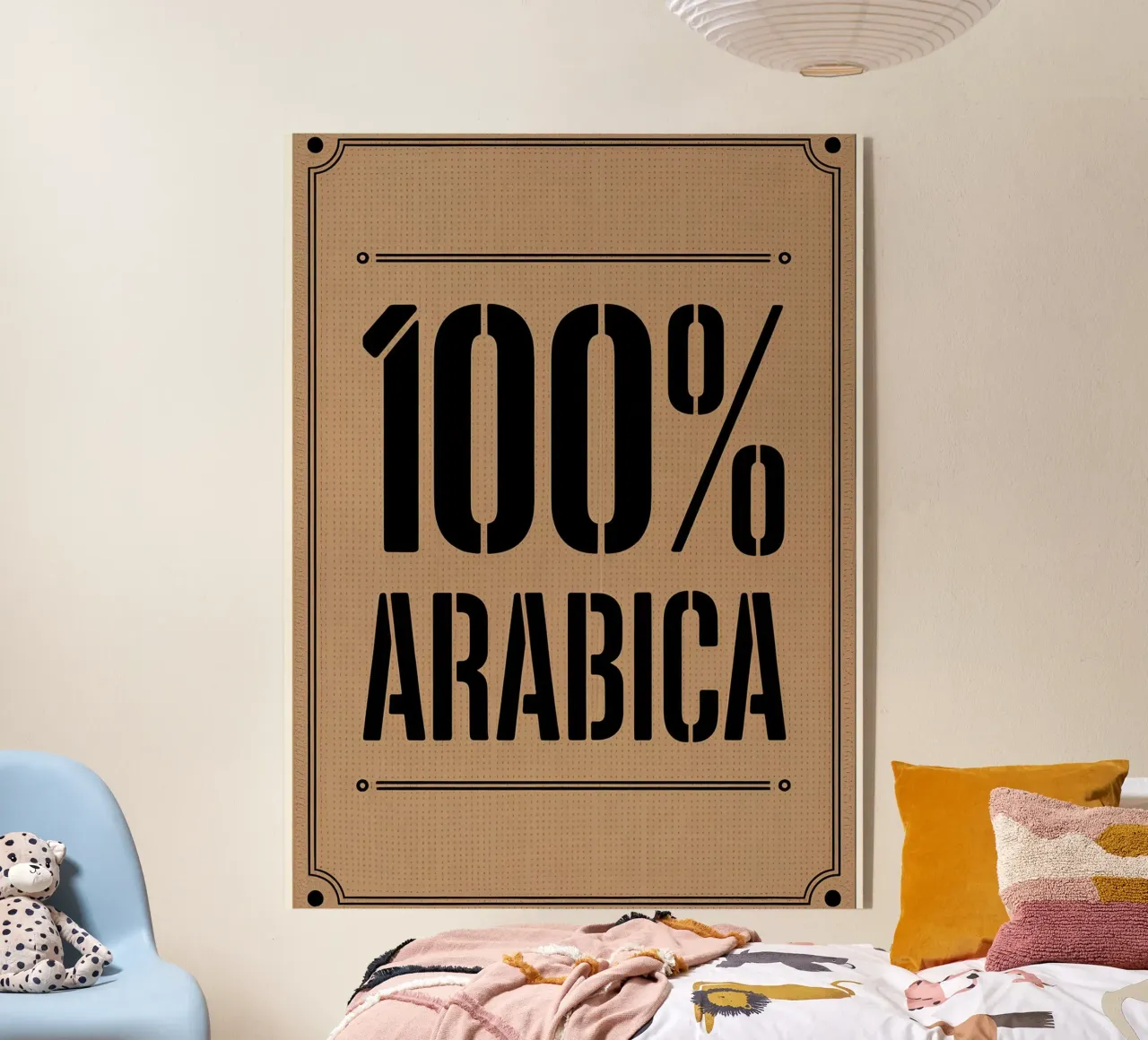 vintage burlap coffee sack plexiglass da LIFESTYLE OBJECTS