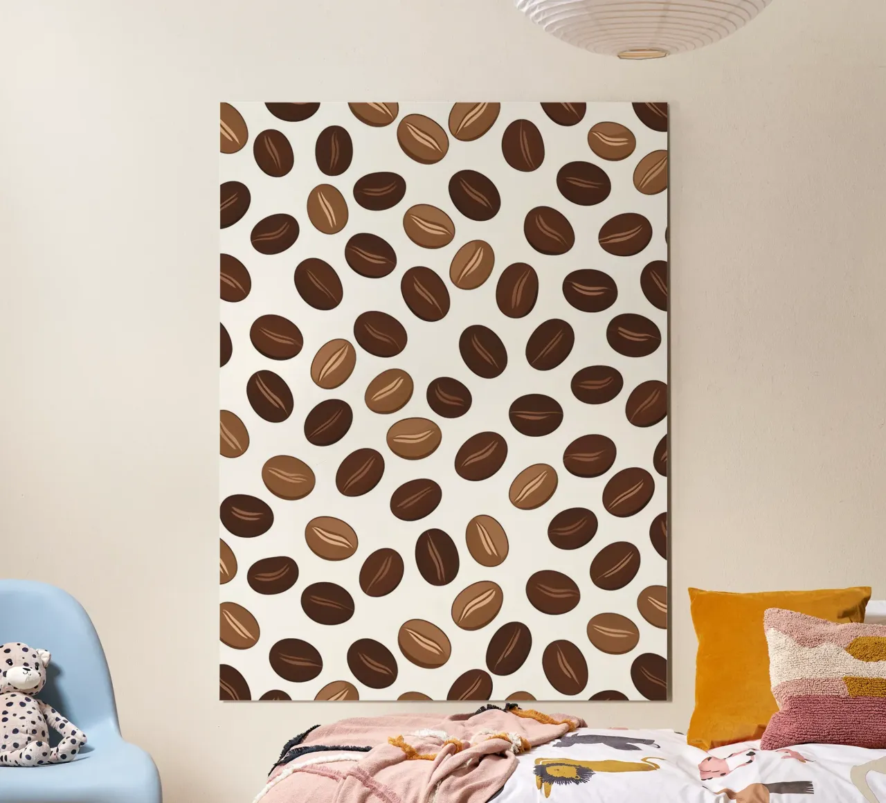 Coffee beans pattern poster by LIFESTYLE OBJECTS