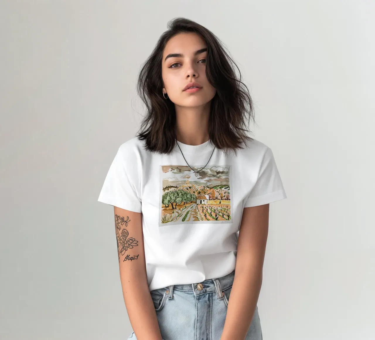 Neve in Provenza t-shirt da Peteriespinoza Studio